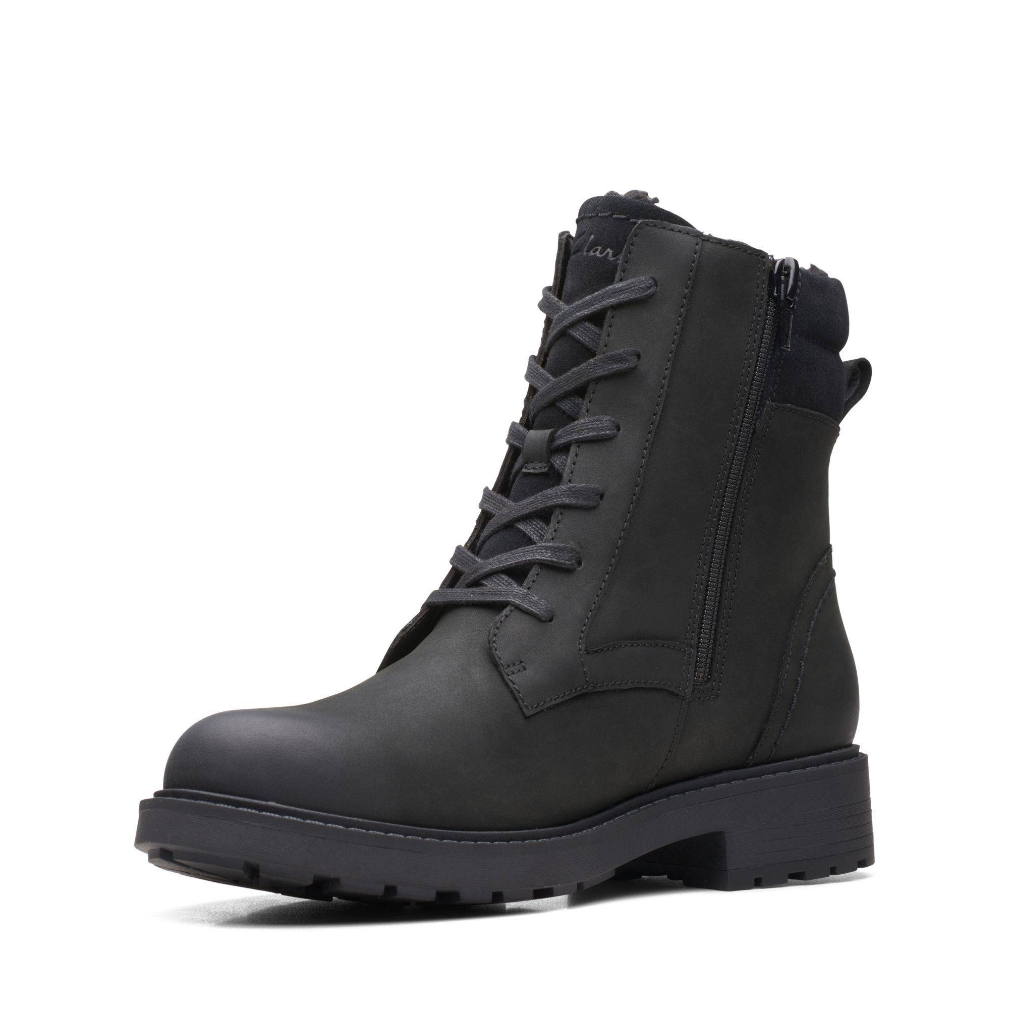 

Женские полуботинки Clarks, черные, Черный