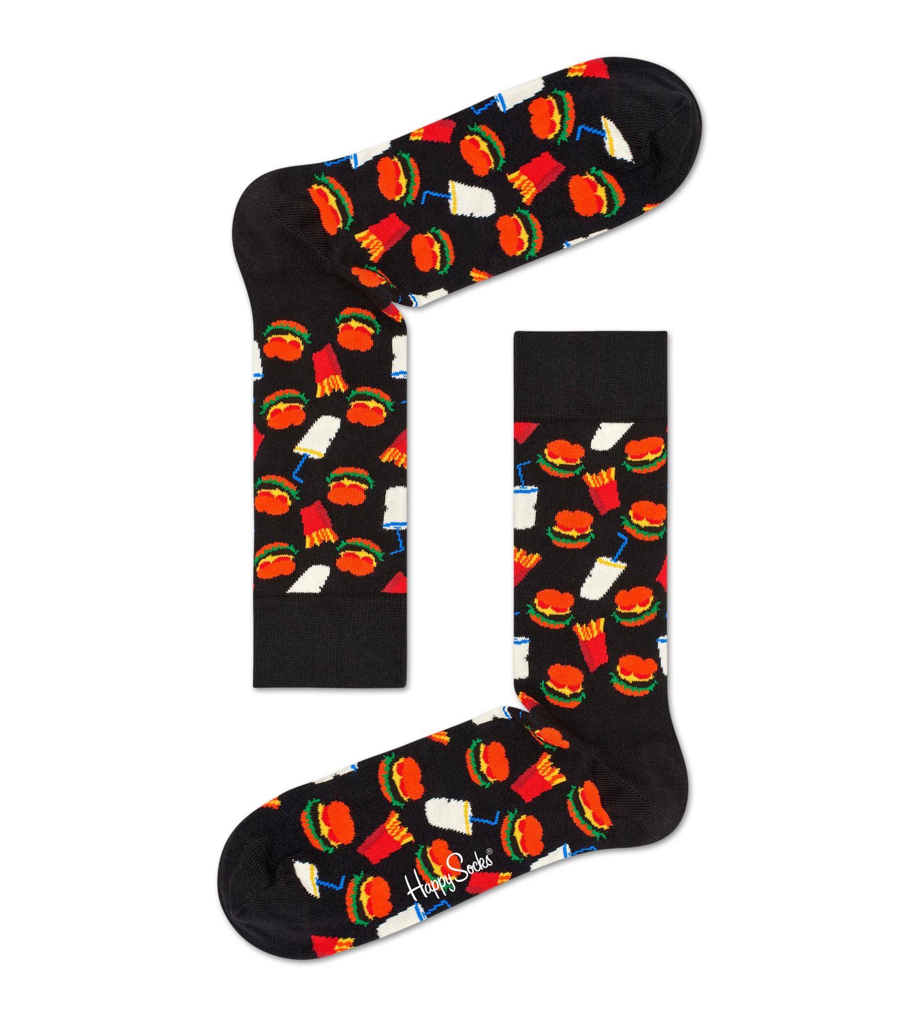 Носки Happy socks Hamburger Sock HAM01 9050, размер 25 - фото 1