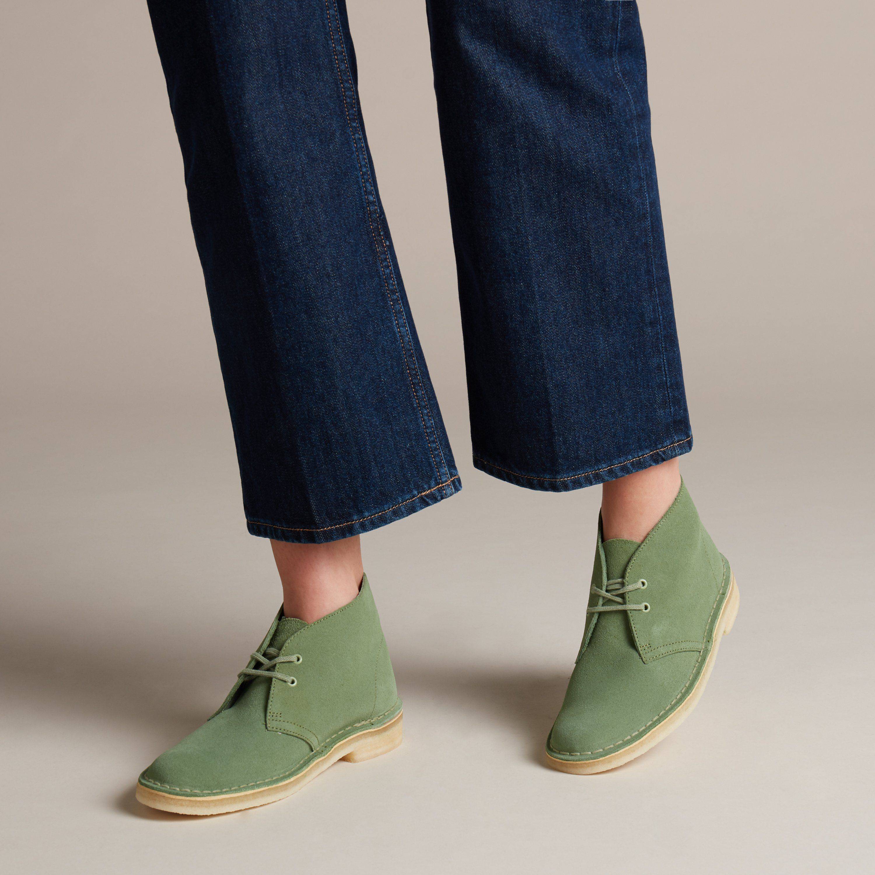 Женские дезерты Clarks(Desert Boot. 26138825), зеленые, цвет зеленый, размер 37 - фото 3