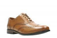 Мужские оксфорды брогированные Clarks(Edward Walk 26139644), коричневые, арт: 26139644