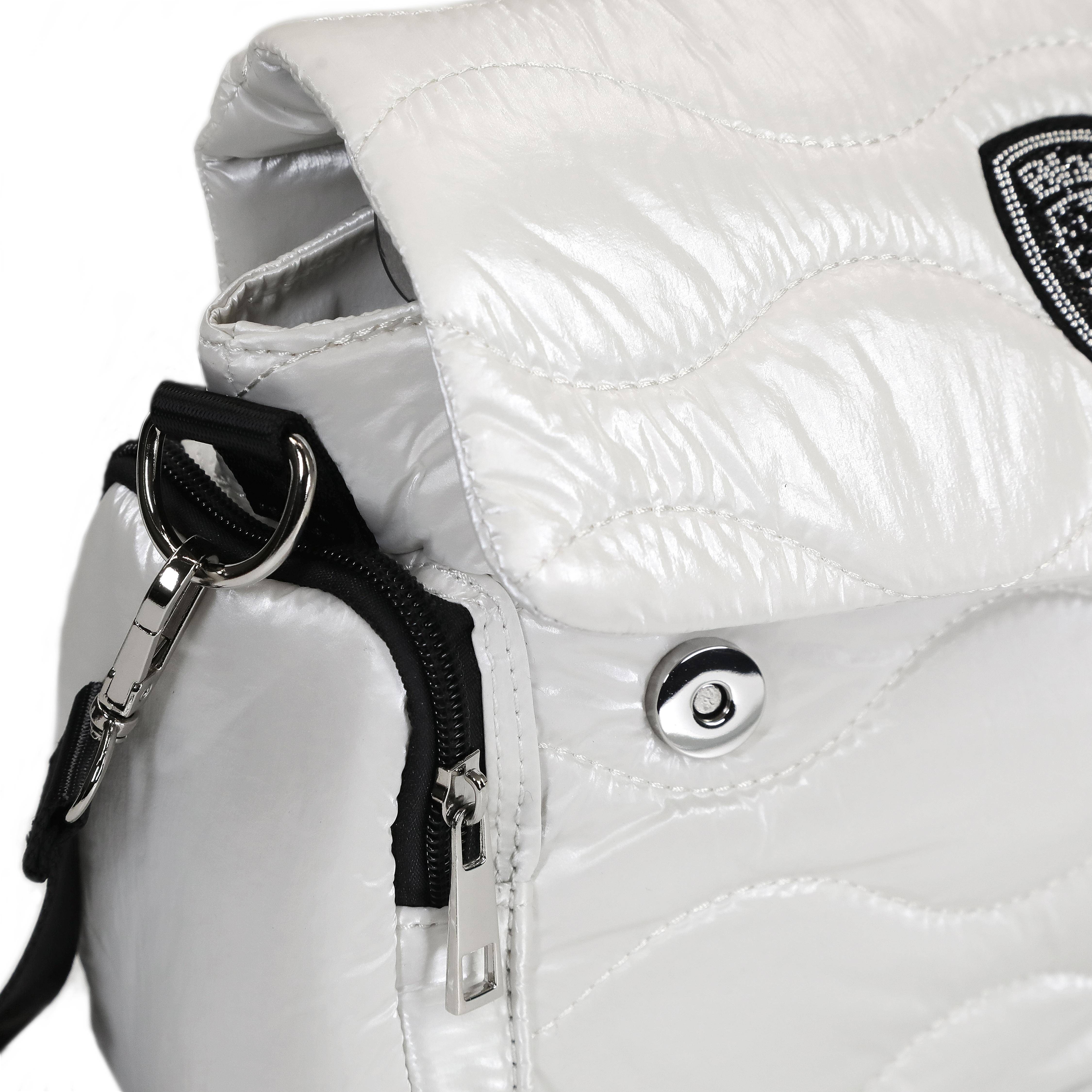 Женская сумка-бочонок Blauer, белая, цвет белый, размер ONE SIZE - фото 5