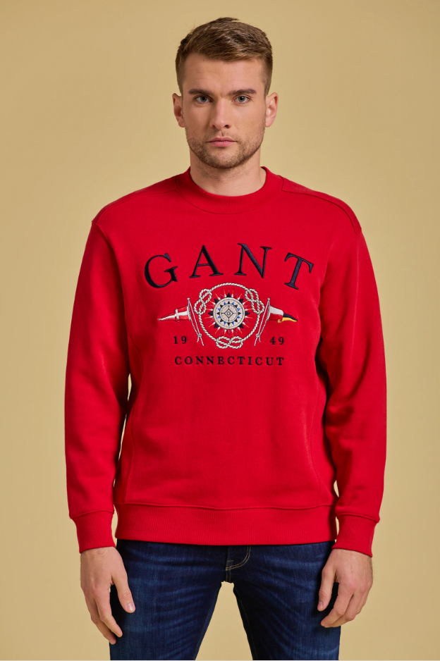 

Мужской свитшот Gant, красный