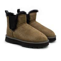 Женские полусапоги из овчины (угги) EMU Australia, коричневые, арт: W12384