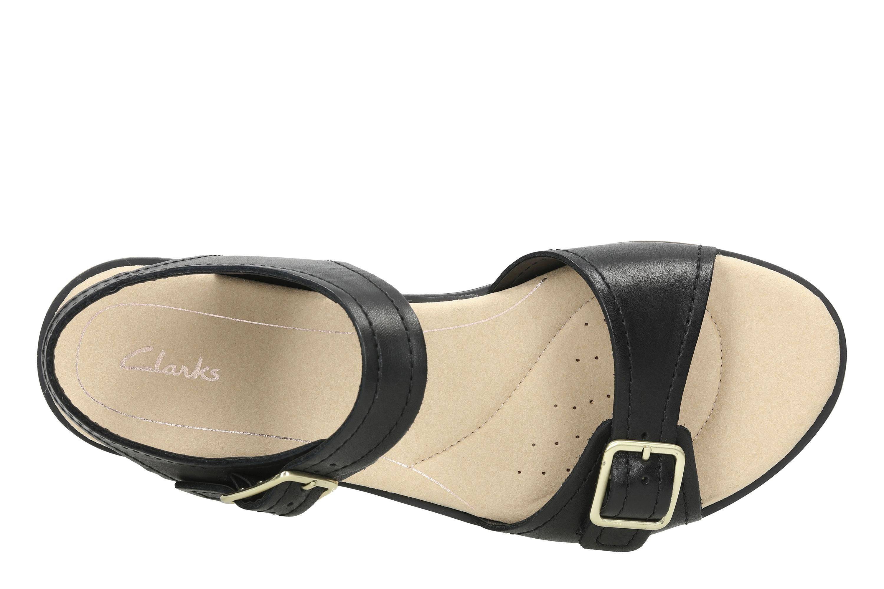 Женские сандалии Clarks(Bay Primrose 26131934), черные, цвет черный, размер 39.5 - фото 6