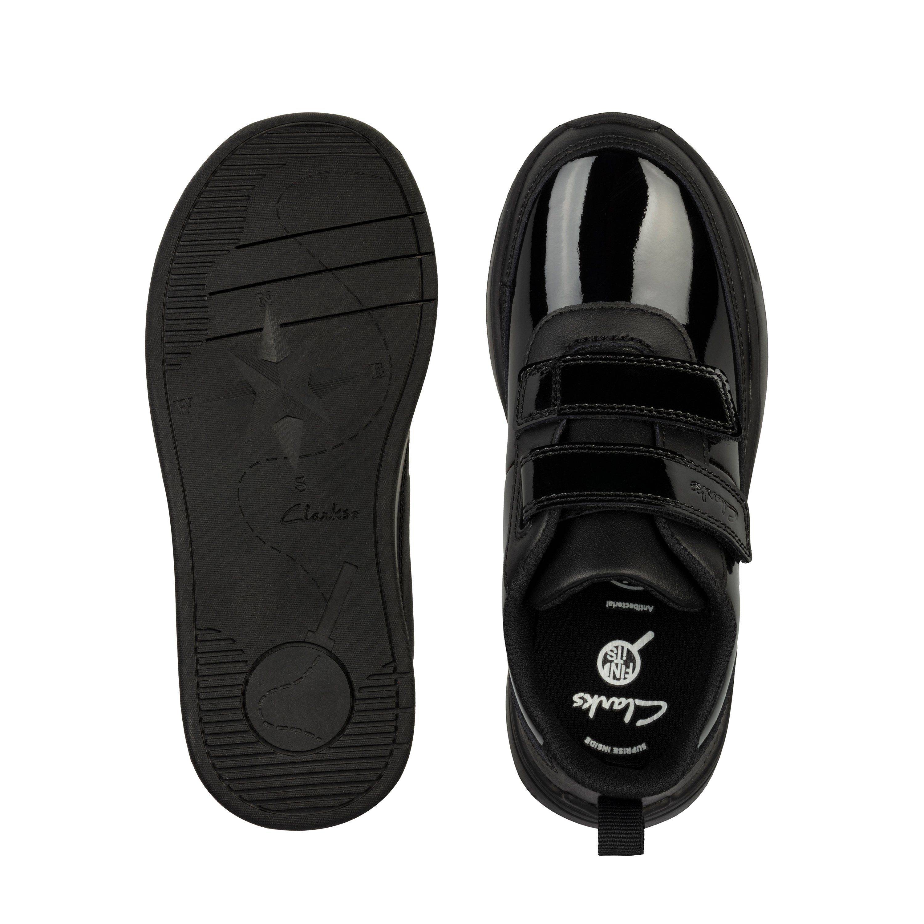 Детские кроссовки Clarks (Vibrant Glow K 26162161), черные, цвет черный, размер 30 - фото 7