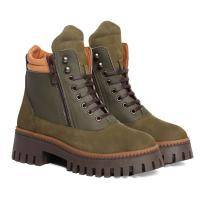 44403037-1000 - Женские ботинки Bugatti, хаки 44403037-1000 - Женские ботинки Bugatti, хаки