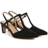 Женские туфли с закрытым мыском/открытой пяткой Clarks(Ellis Lola 26139301), черные, арт: 26139301