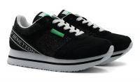 Женские кроссовки United Colors of Benetton (JOY MIX BTW113206), черные, арт: BTW113206