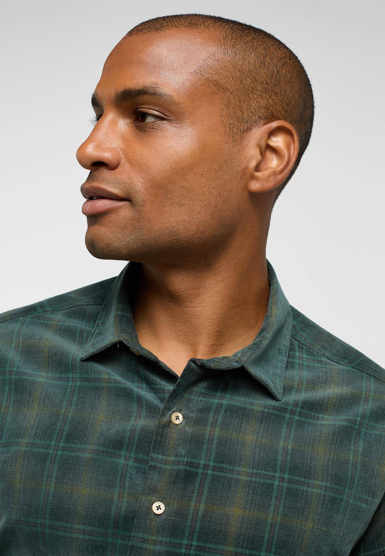 Мужская рубашка ETERNA, зеленая, цвет зеленый, размер 50 - фото 4