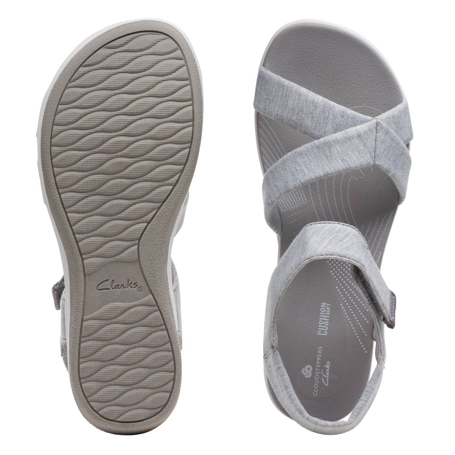Женские сандалии Clarks (Arla Gracie 26159204), серые, цвет серый, размер 37 - фото 7