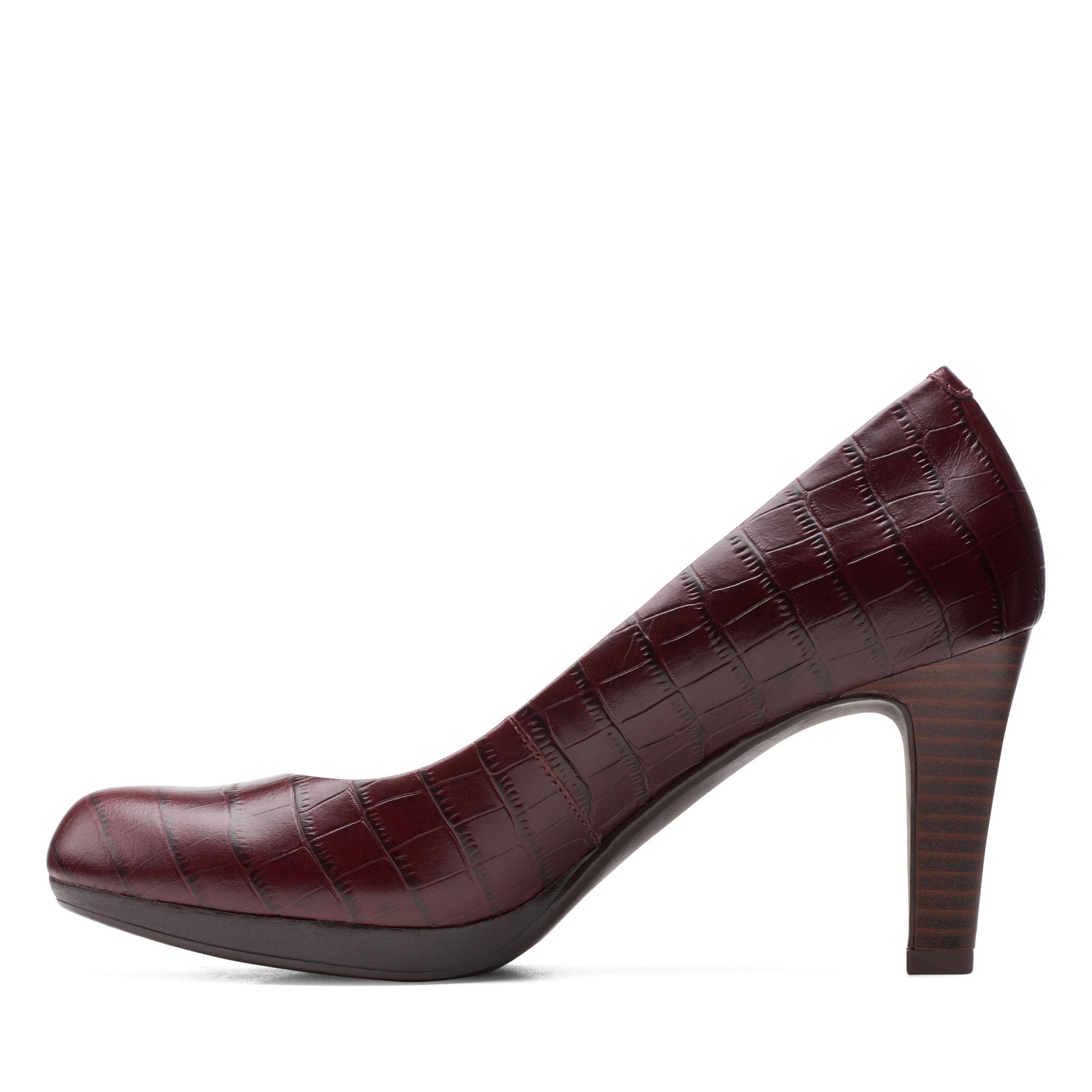 Женские туфли-лодочки Clarks(Adriel Viola 26151330), бордовые, цвет бордовый, размер 39.5 - фото 5