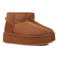 женские сапоги из овчины (угги) EMU Australia Stingers Stinger Micro Flatform W13082, цвет Бежевый