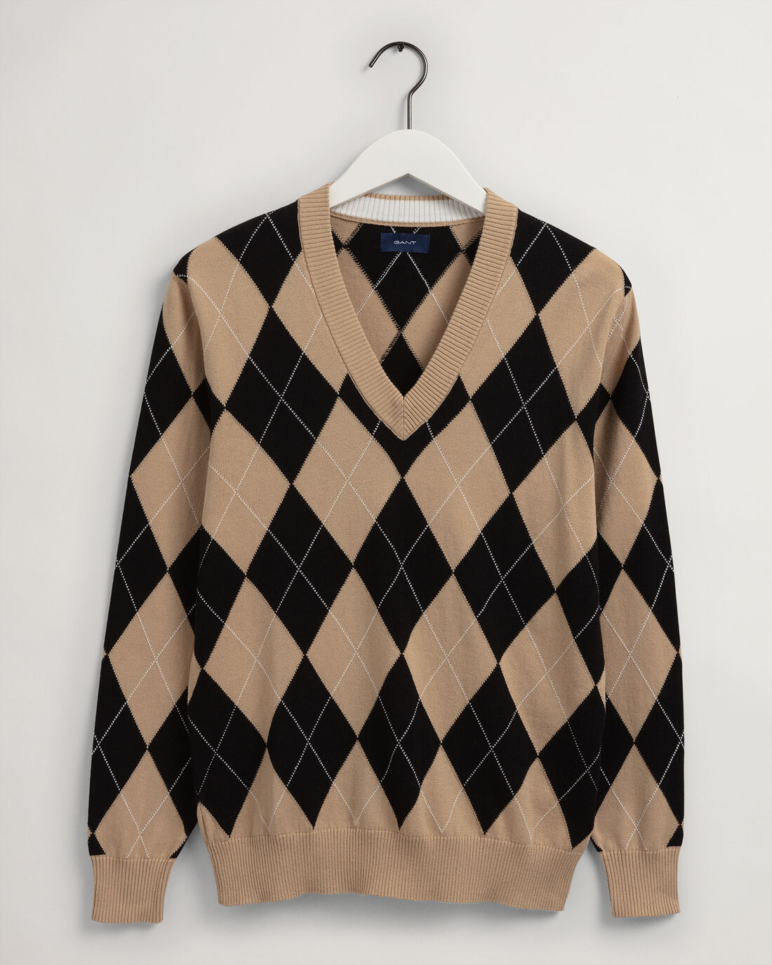 Мужской пуловер Gant, черный, размер 48 - фото 1