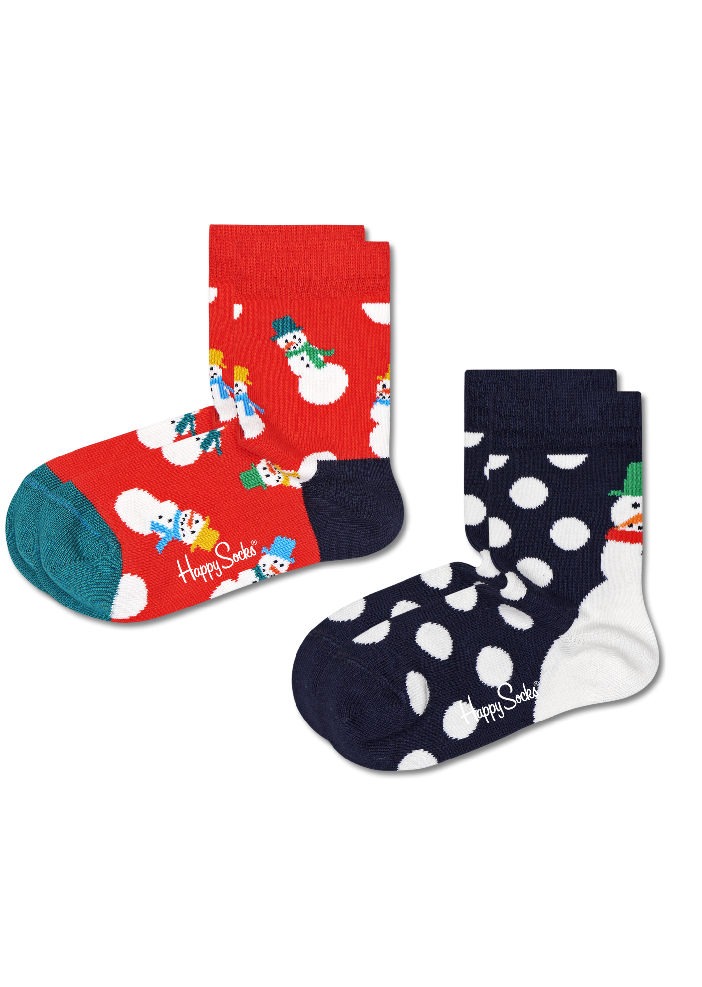 

Носки Happy socks 2-pack Kids Snowman Socks KSNS02