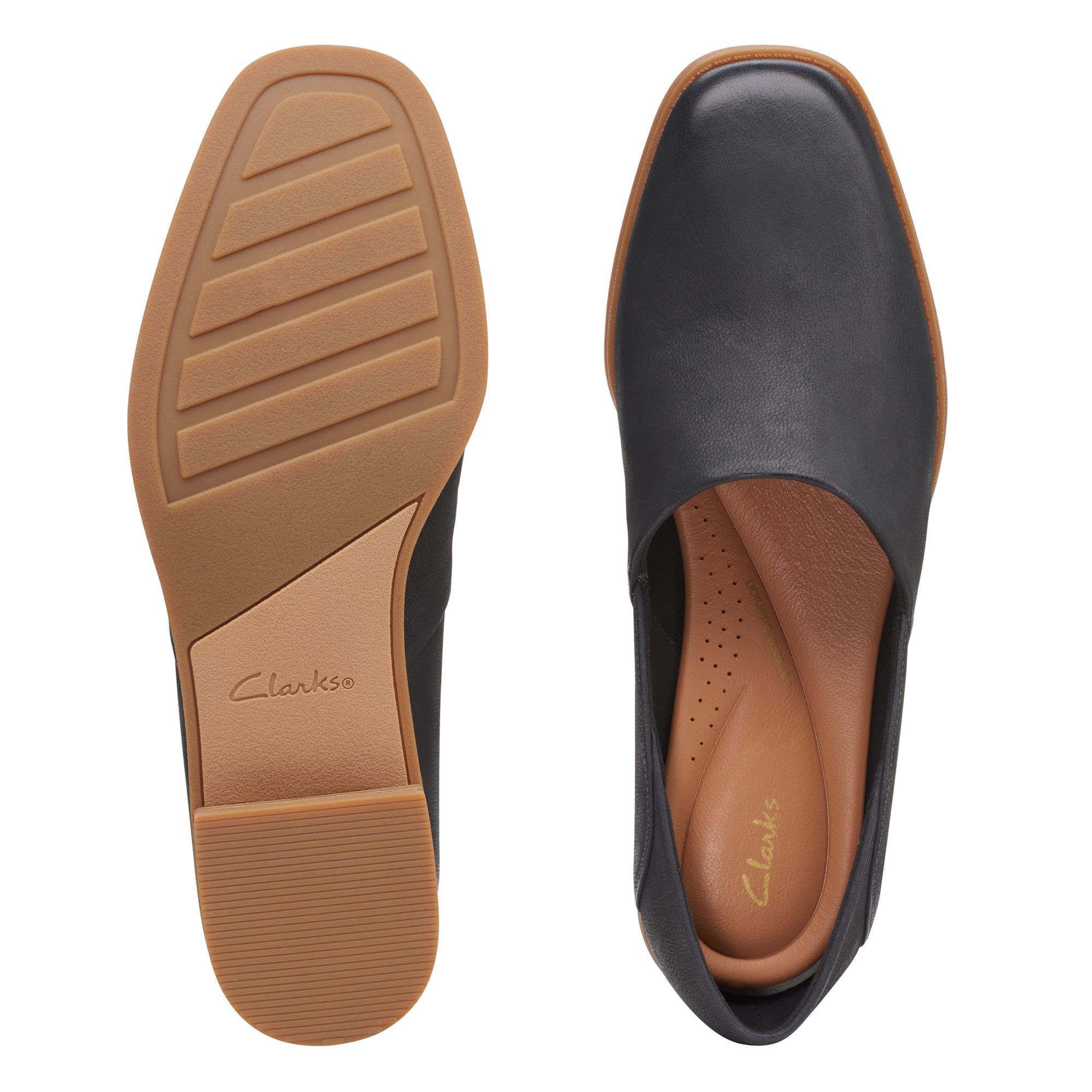 Женские туфли-лодочки Clarks, черные, цвет черный, размер 37.5 - фото 2