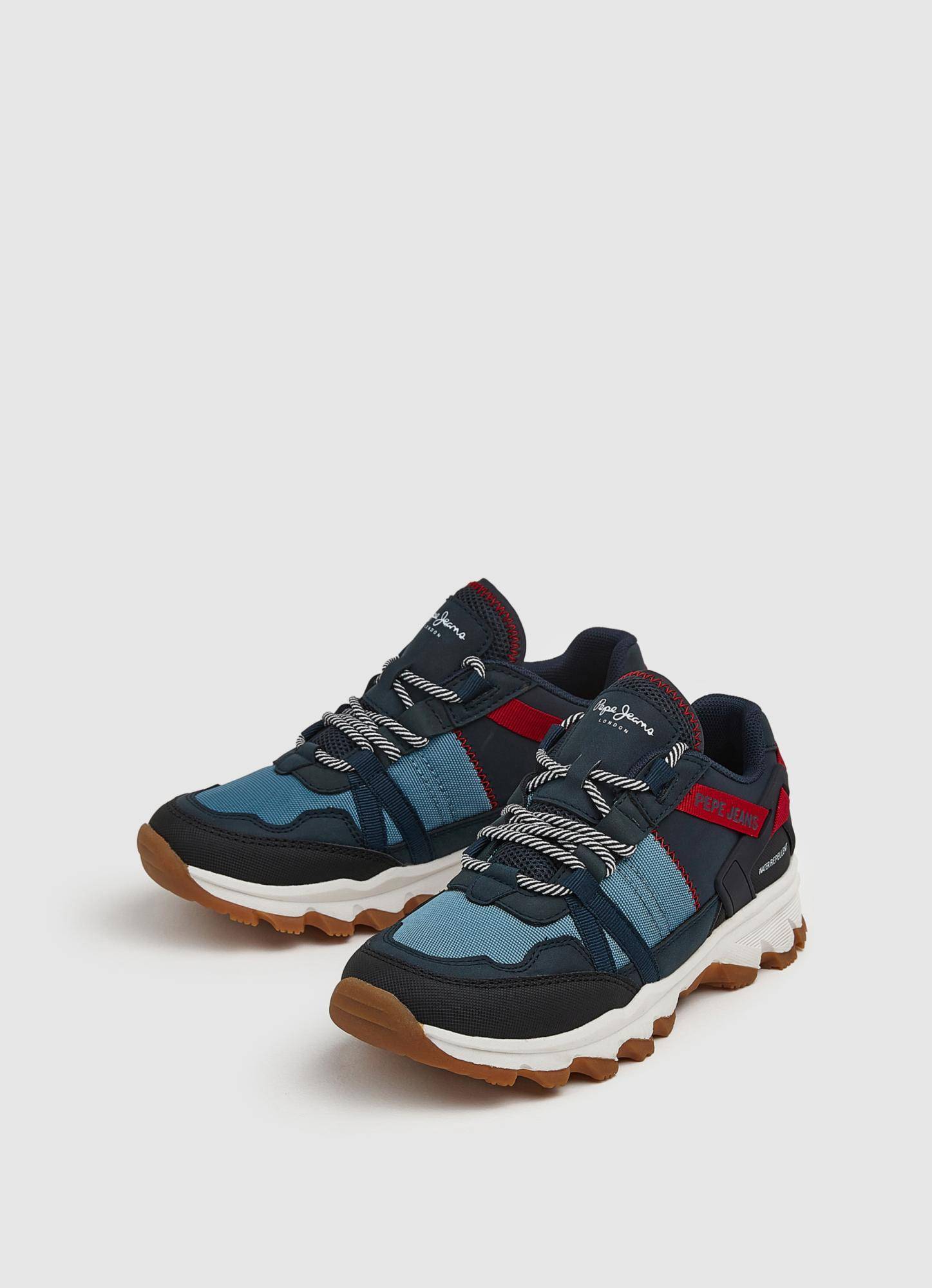 

Детские высокие кроссовки Pepe Jeans London (PEAK OUTDOOR SHOE s_PBS30531), синие, Синий