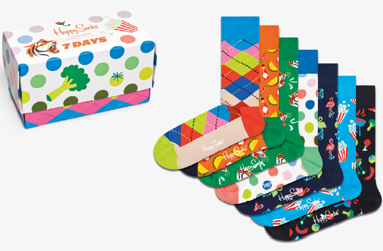 Носки Happy socks 7-Pack 7 Days Socks Gift Set XDAY15