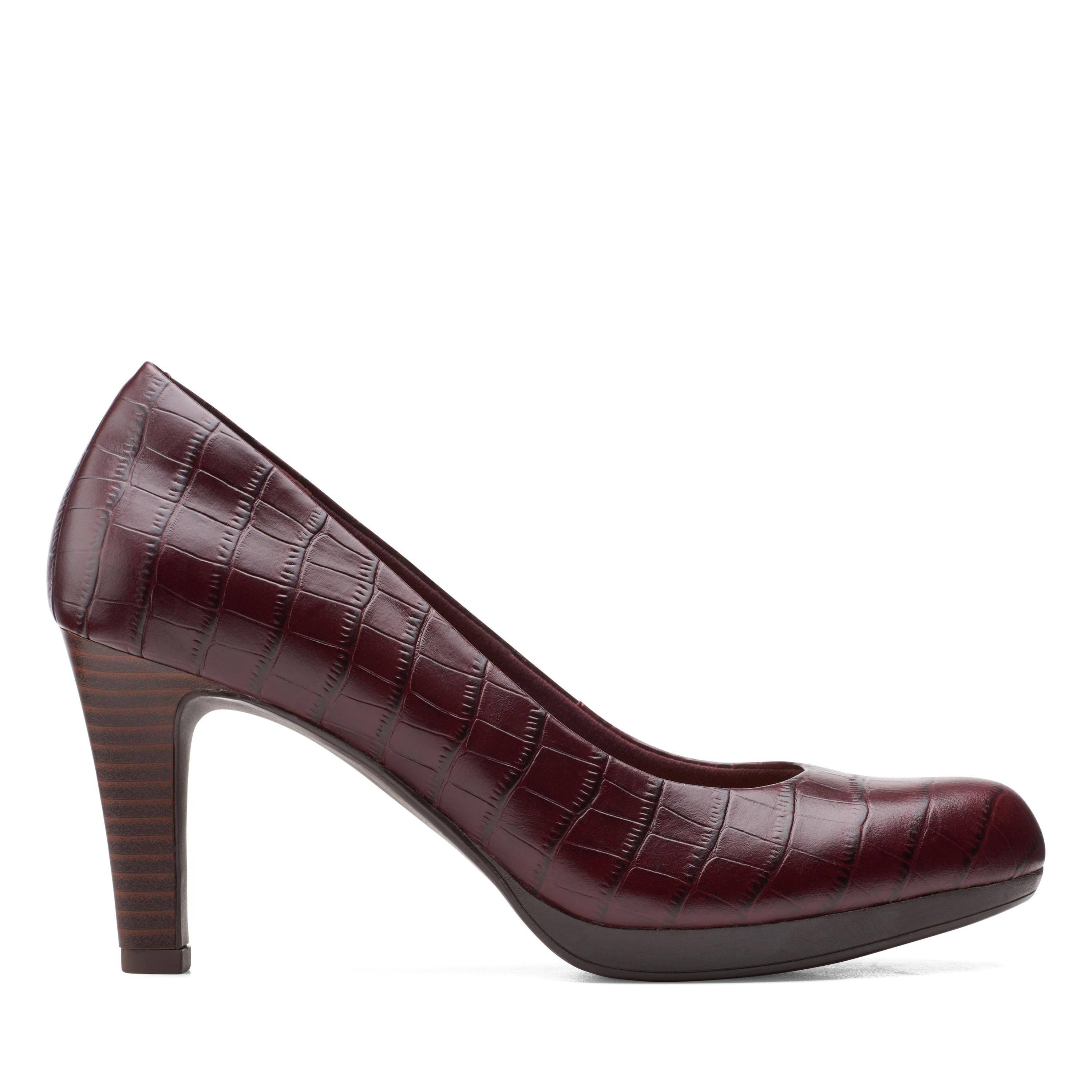 Женские туфли-лодочки Clarks(Adriel Viola 26151330), бордовые, цвет бордовый, размер 37.5 - фото 2