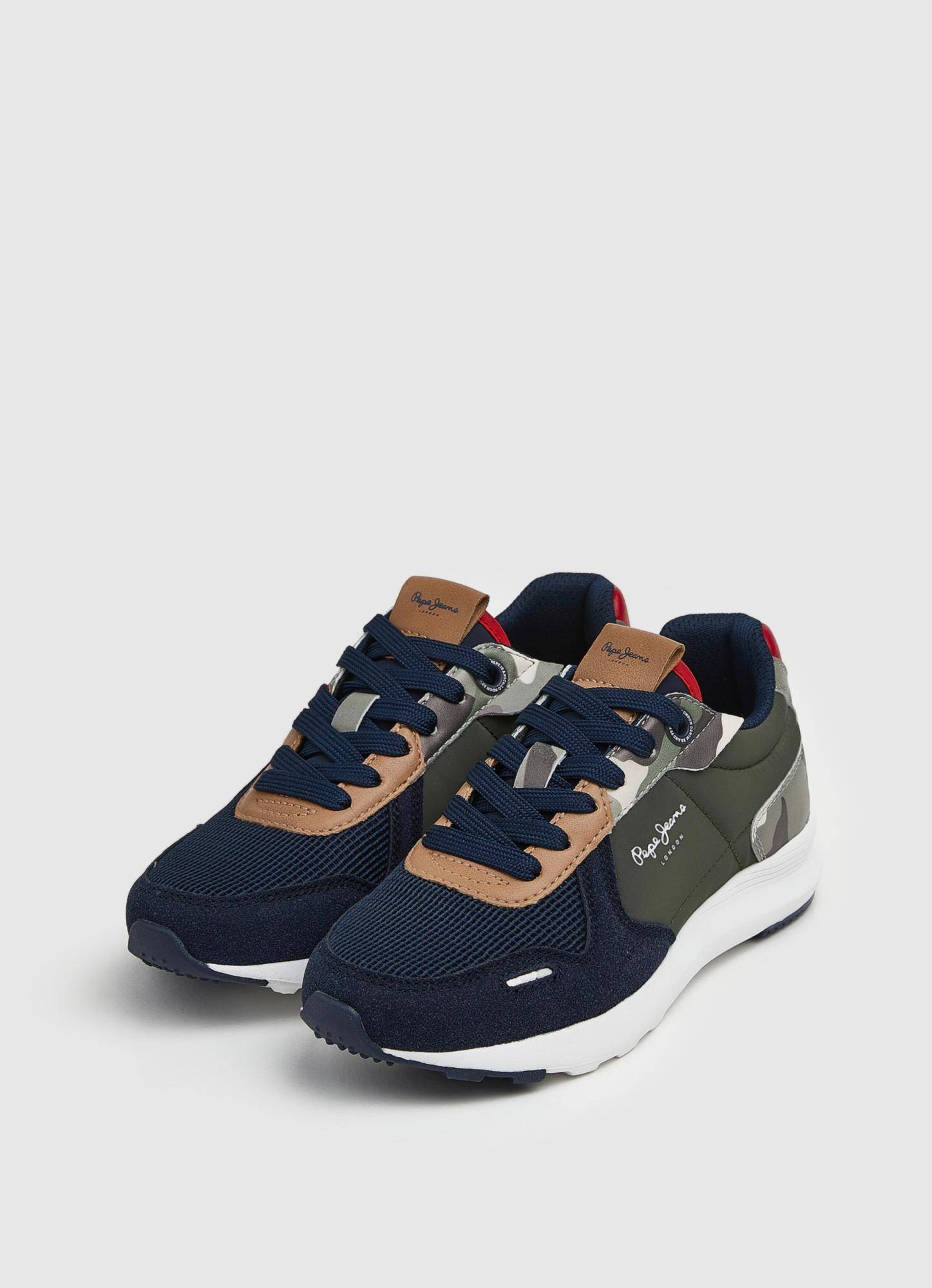 

Детские кроссовки Pepe Jeans London (YORK CAMO BOY s_PBS30535), зеленые, Зеленый