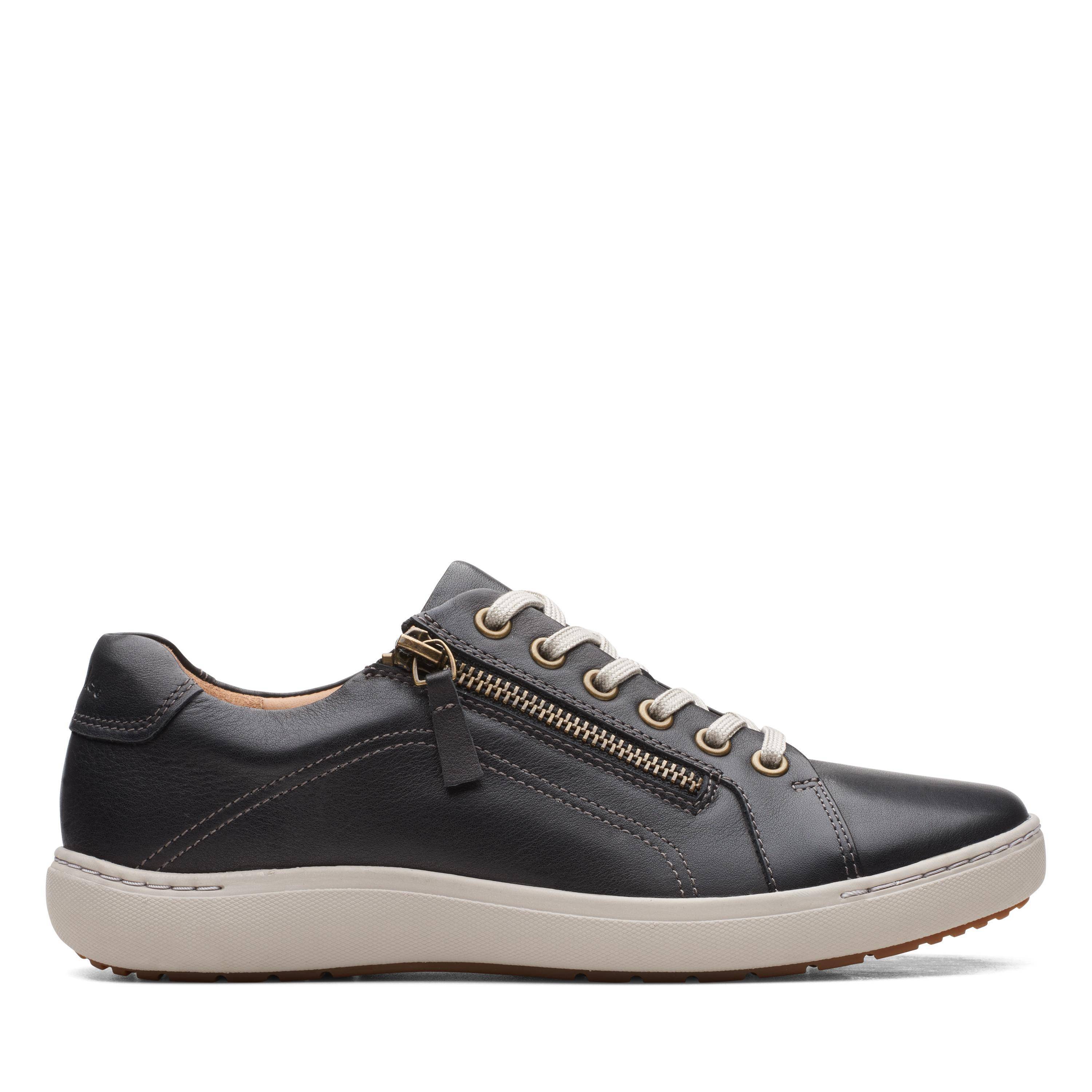 Купить Женские кеды Clarks, цвет черный, Модель: Nalle Lace, арт ...