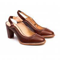 Женские туфли с закрытым мыском/открытой пяткой Clarks, коричневые, арт: 26132003