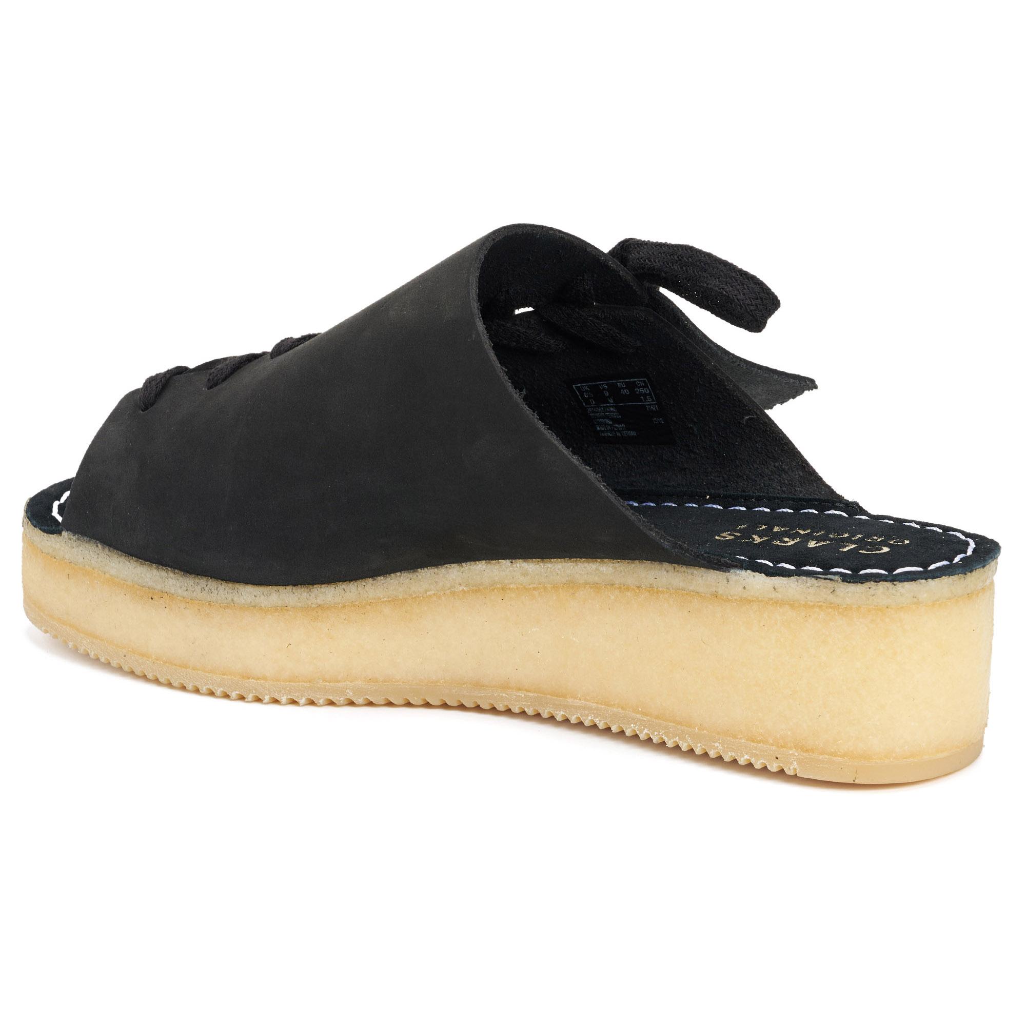

Женские сланцы Clarks(Wallacraftopen 26148637), черные, Черный