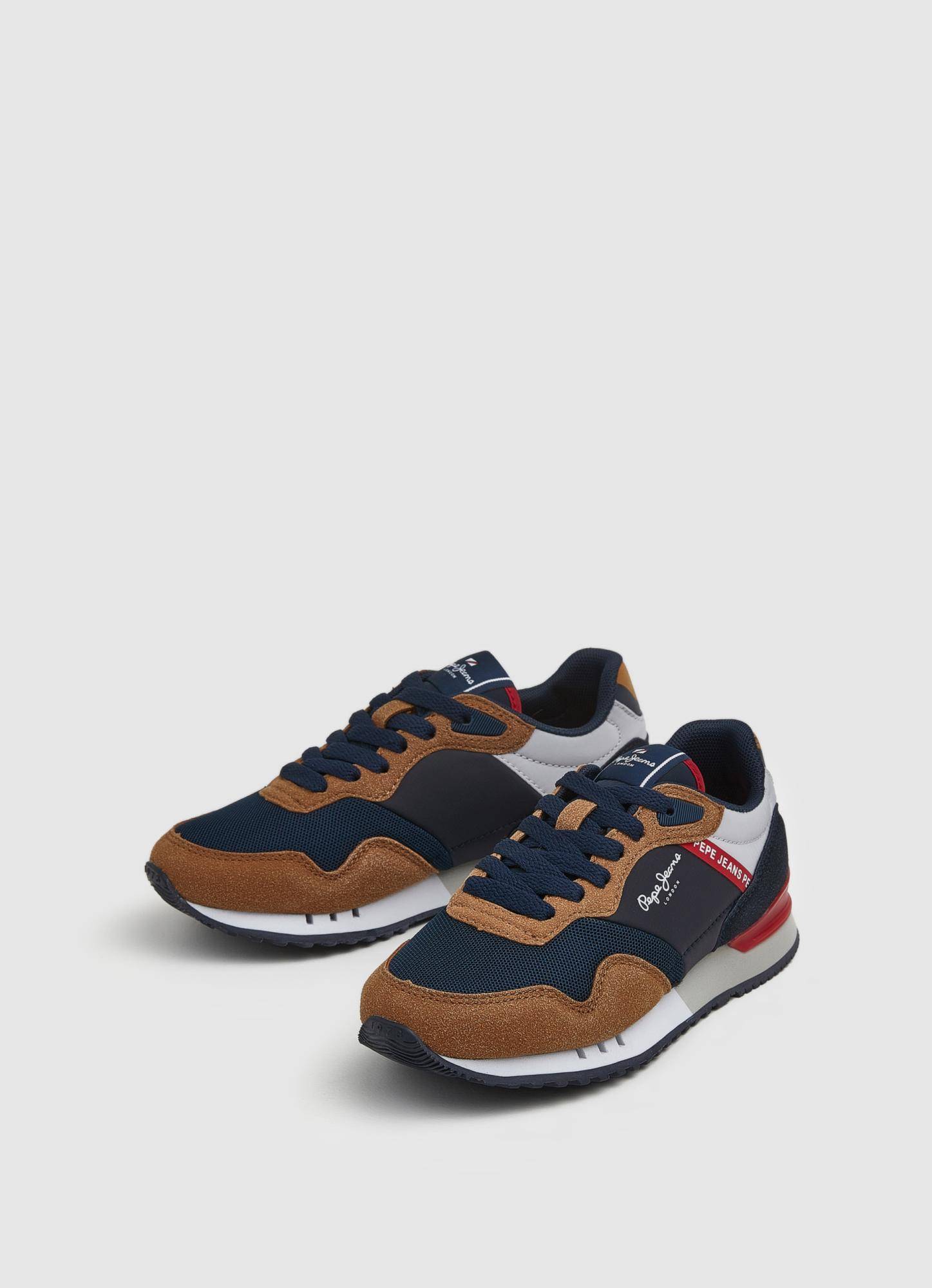 

Детские кроссовки Pepe Jeans London (LONDON ONE BASIC B s_PBS30540), коричневые, Коричневый