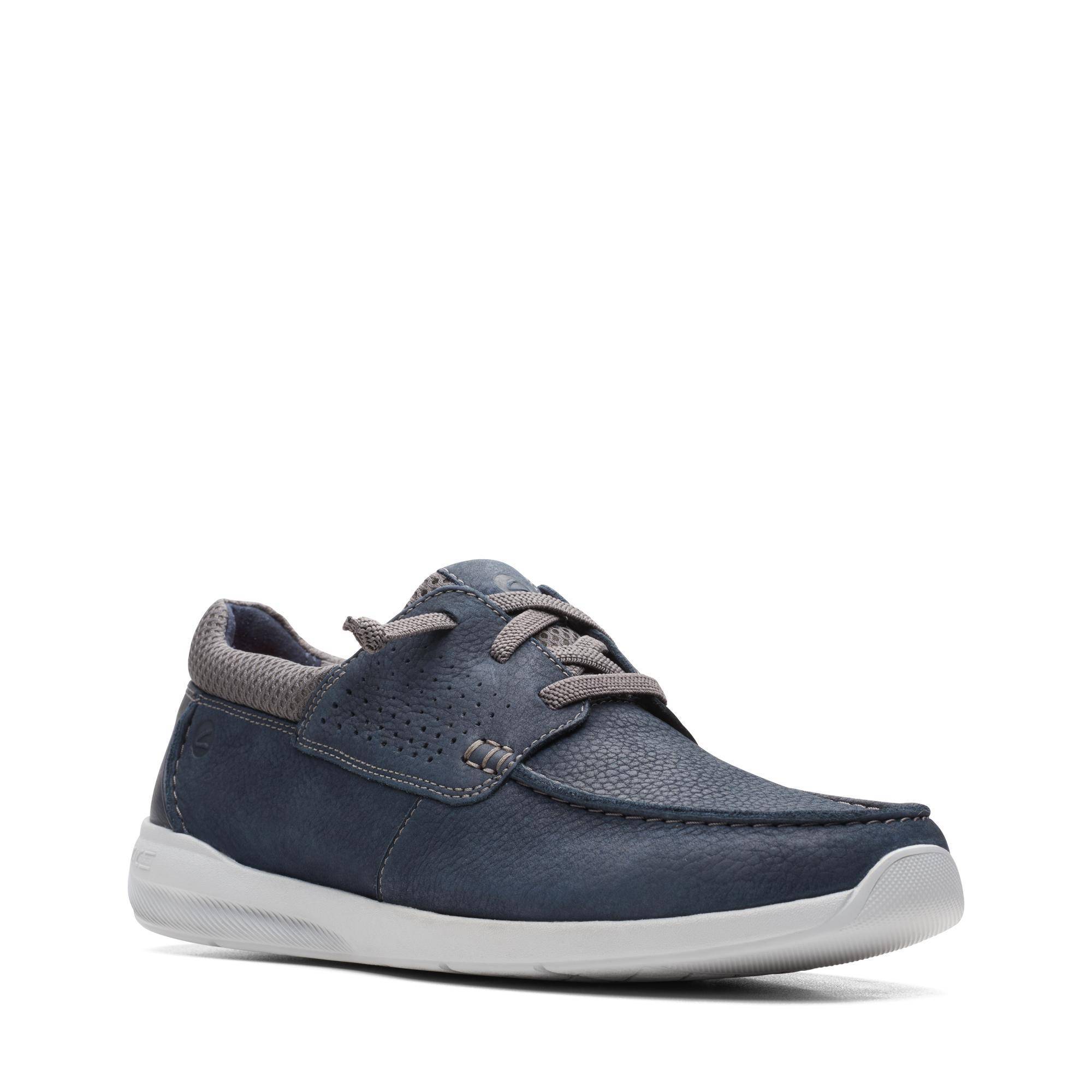 

Мужские топсайдеры Clarks (Gorwin Moc 26164694), синие, Синий