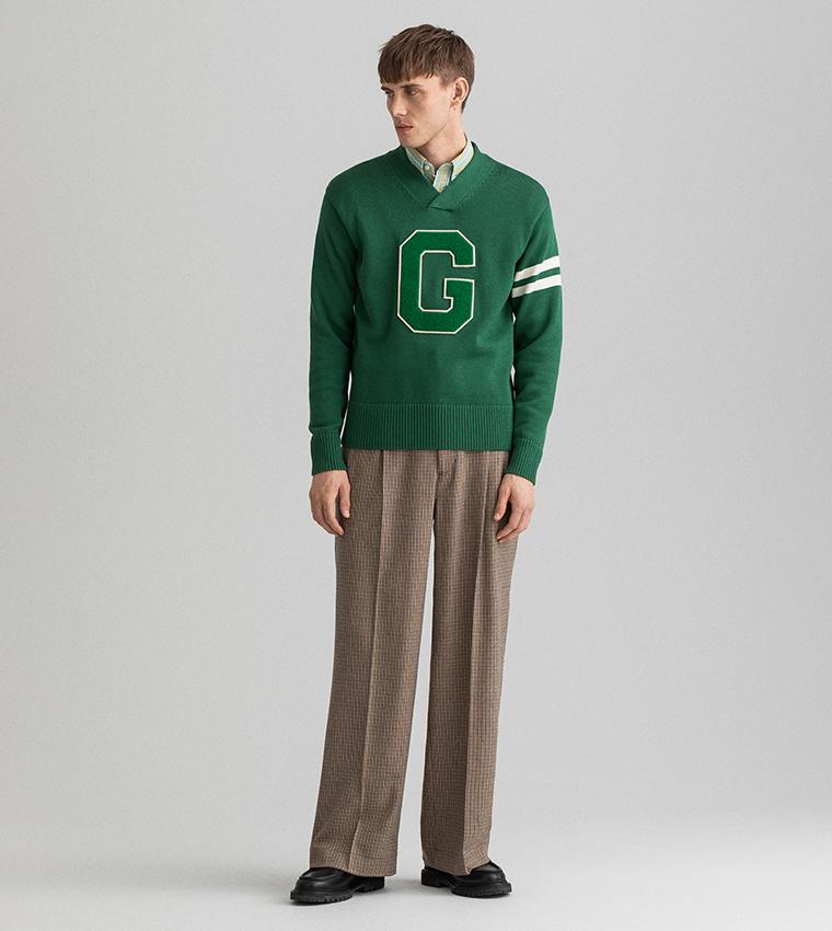 

Мужской пуловер Gant, зеленый