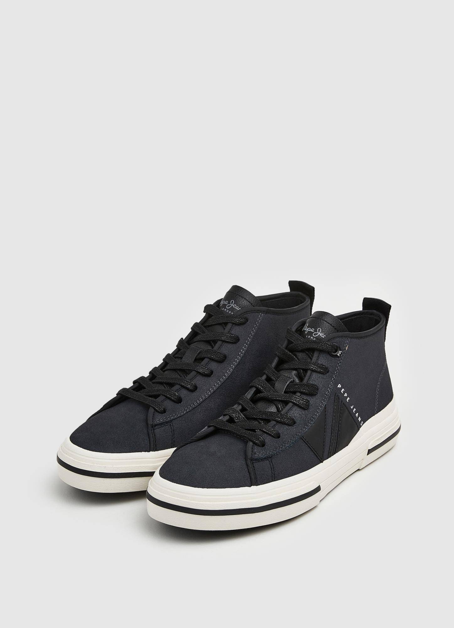 

Мужские высокие кеды Pepe Jeans London (ALLEN BOOT s_PMS30844), черные, Черный