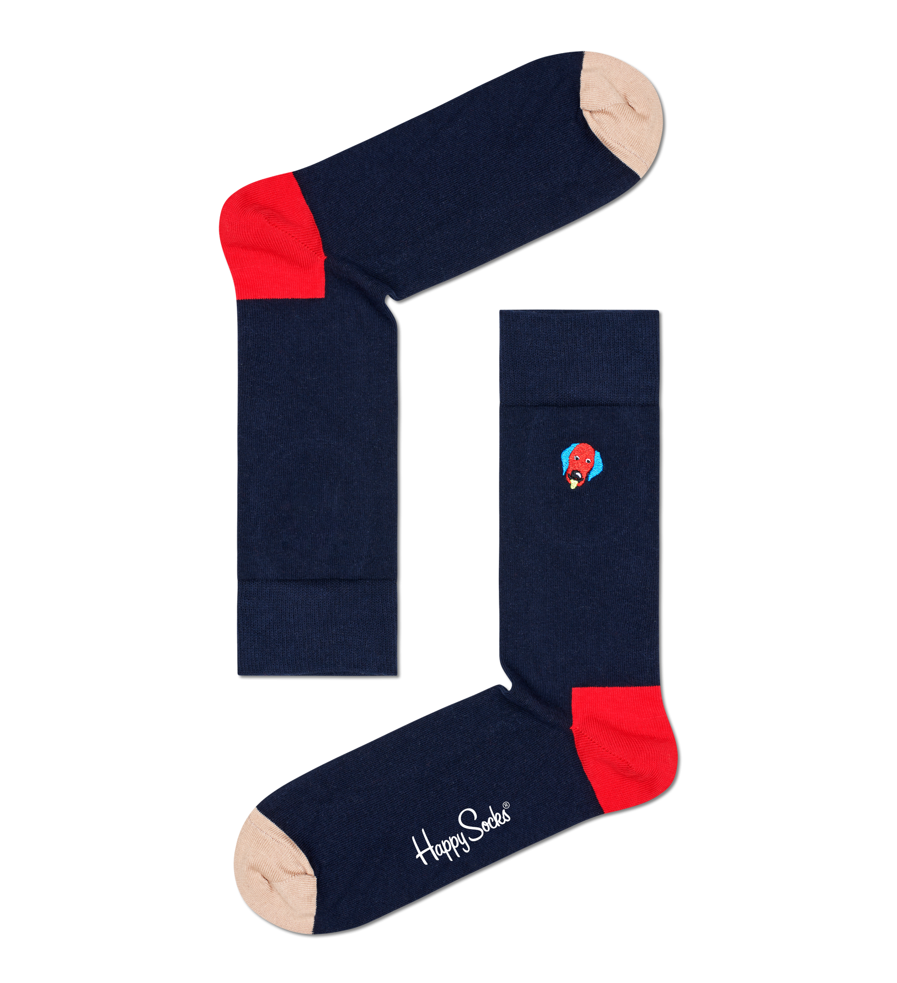 Носки Happy socks Embroidery Dog Sock BEDO01