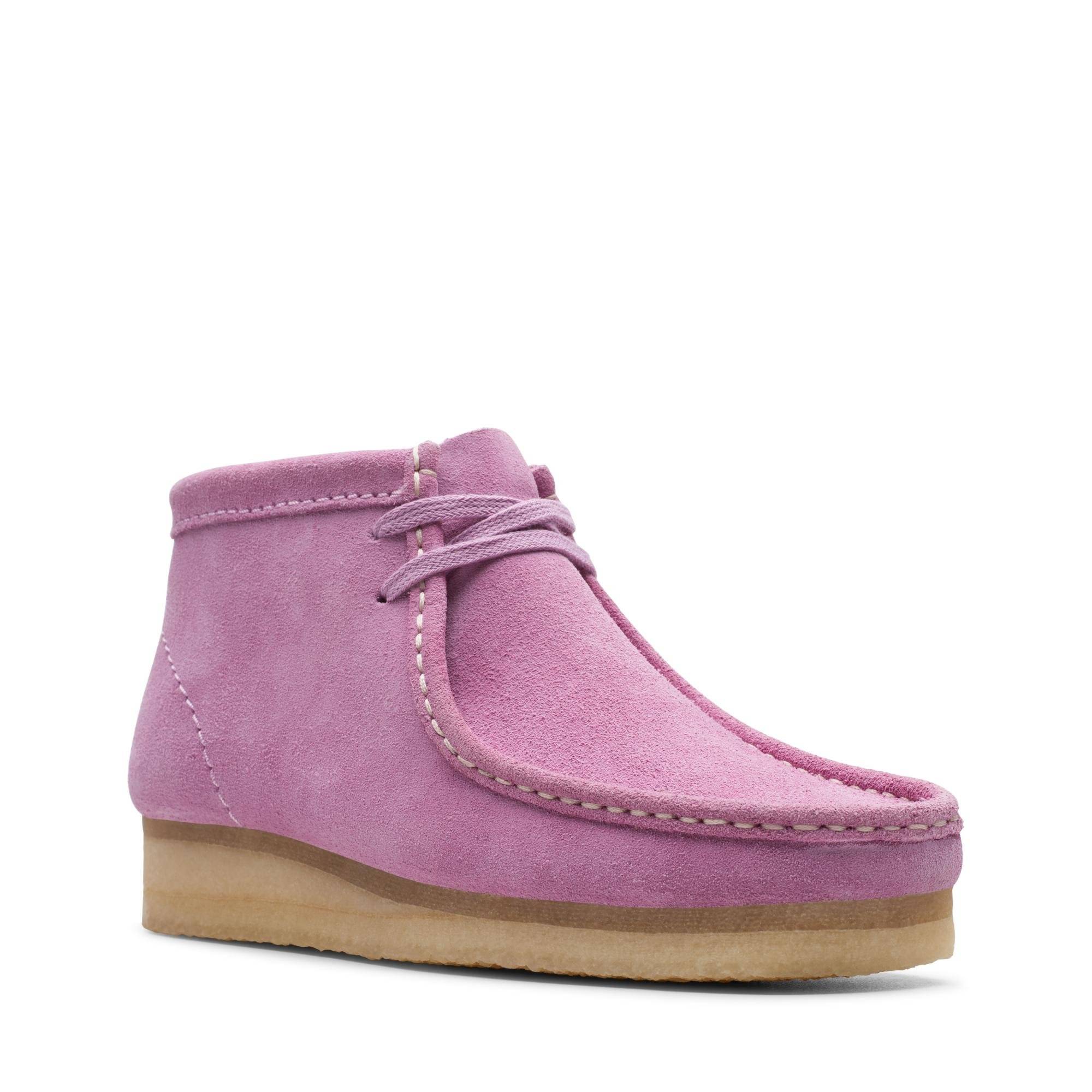 

Женские ботинки Clarks(Wallabee Boot. 26146258), розовые, Розовый