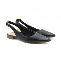 Женские туфли с закрытым мыском/открытой пяткой Clarks(Laina15 Sling 26148860), черные, арт: 26148860