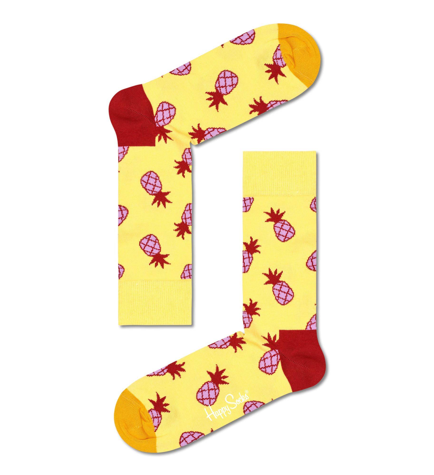 Носки Happy socks Pineapple Sock PNA01 2200, размер 25 - фото 1