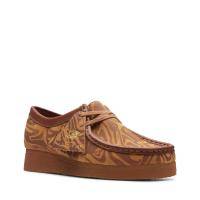 Женские полуботинки Clarks(WallabeeWW Lo. 26147063), коричневые, арт: 26147063