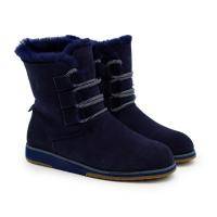 Женские полусапоги из овчины (угги) EMU Australia, синие, арт: W11657