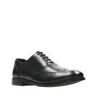 Мужские оксфорды брогированные Clarks(Edward Walk 26139643), черные, арт: 26139643
