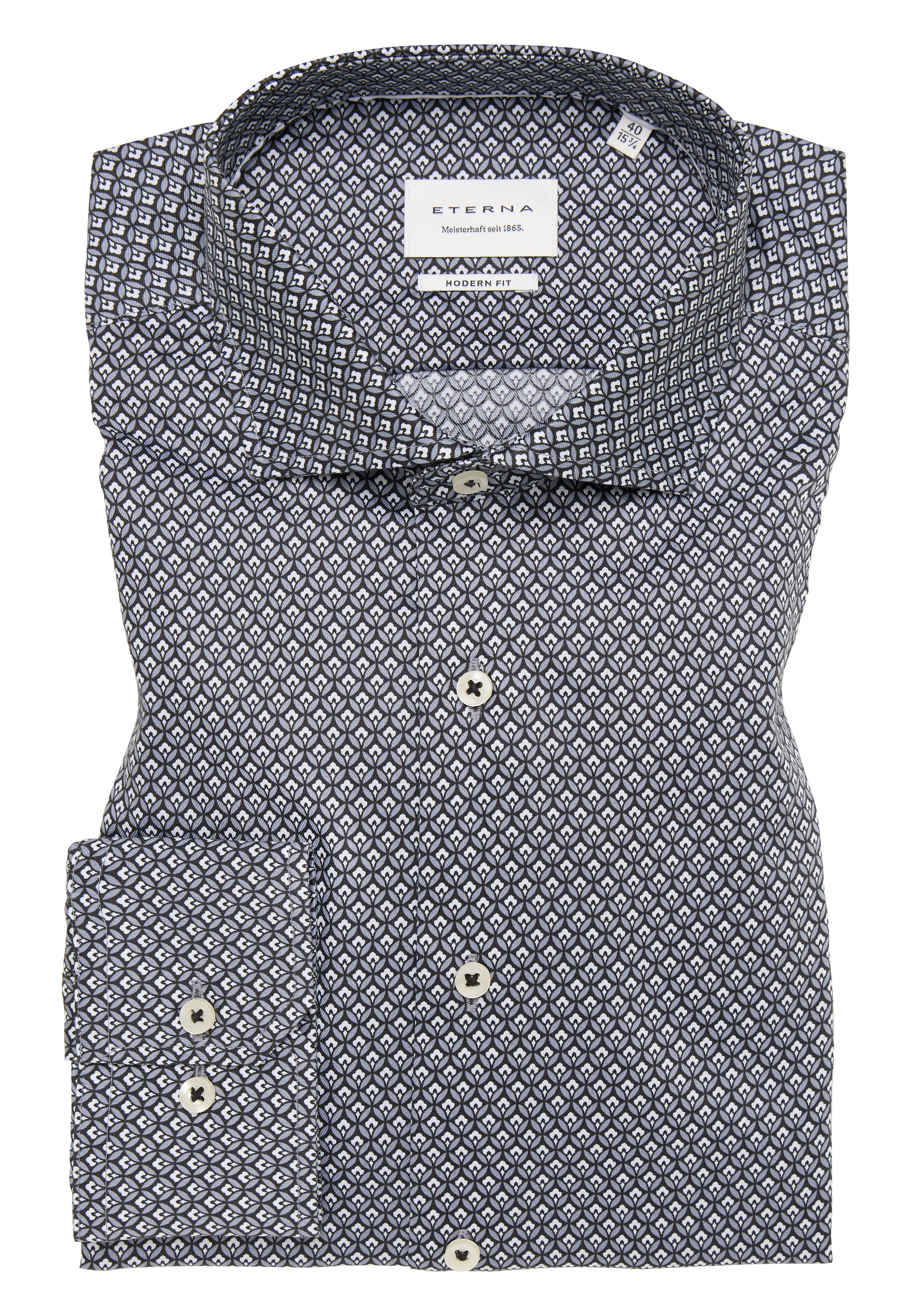 

Мужская рубашка ETERNA, серая, Серый
