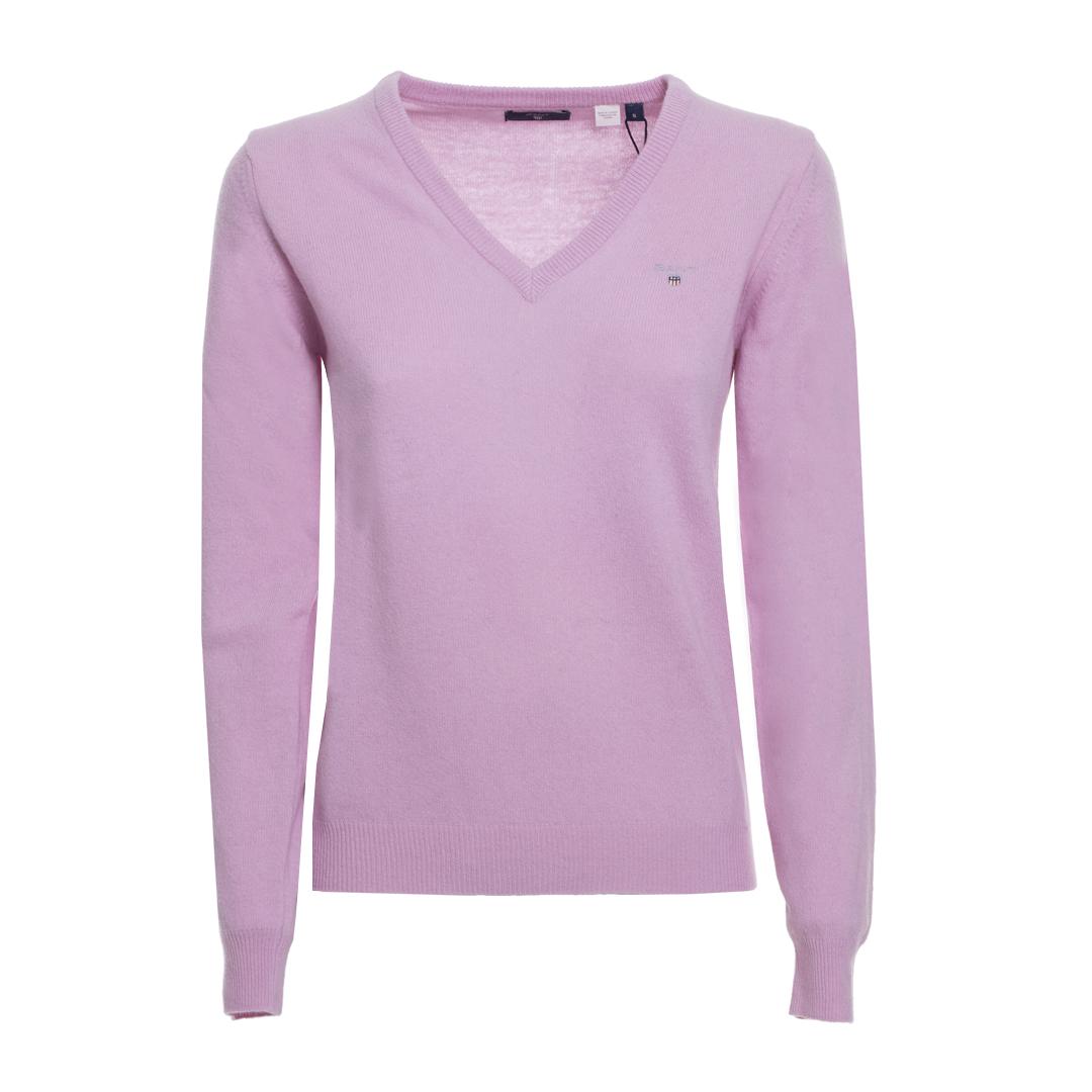 Женский пуловер Gant, розовый, размер 54
