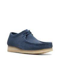Мужские полуботинки Clarks(Wallabee 26140975), синие, арт: 26140975