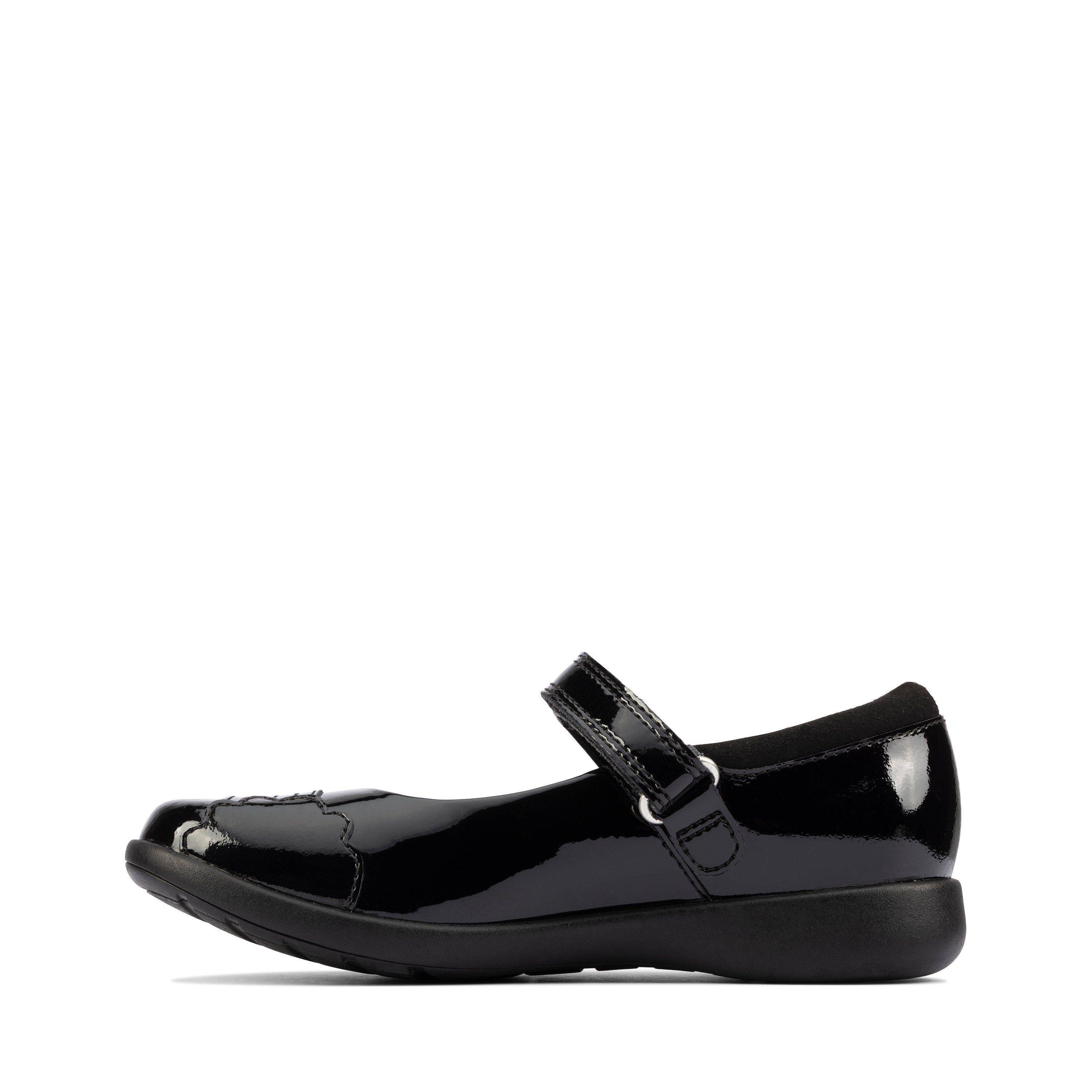 Детские туфли на ремешке Clarks (Etch Beam K 26161175), черные, цвет черный, размер 31 - фото 5