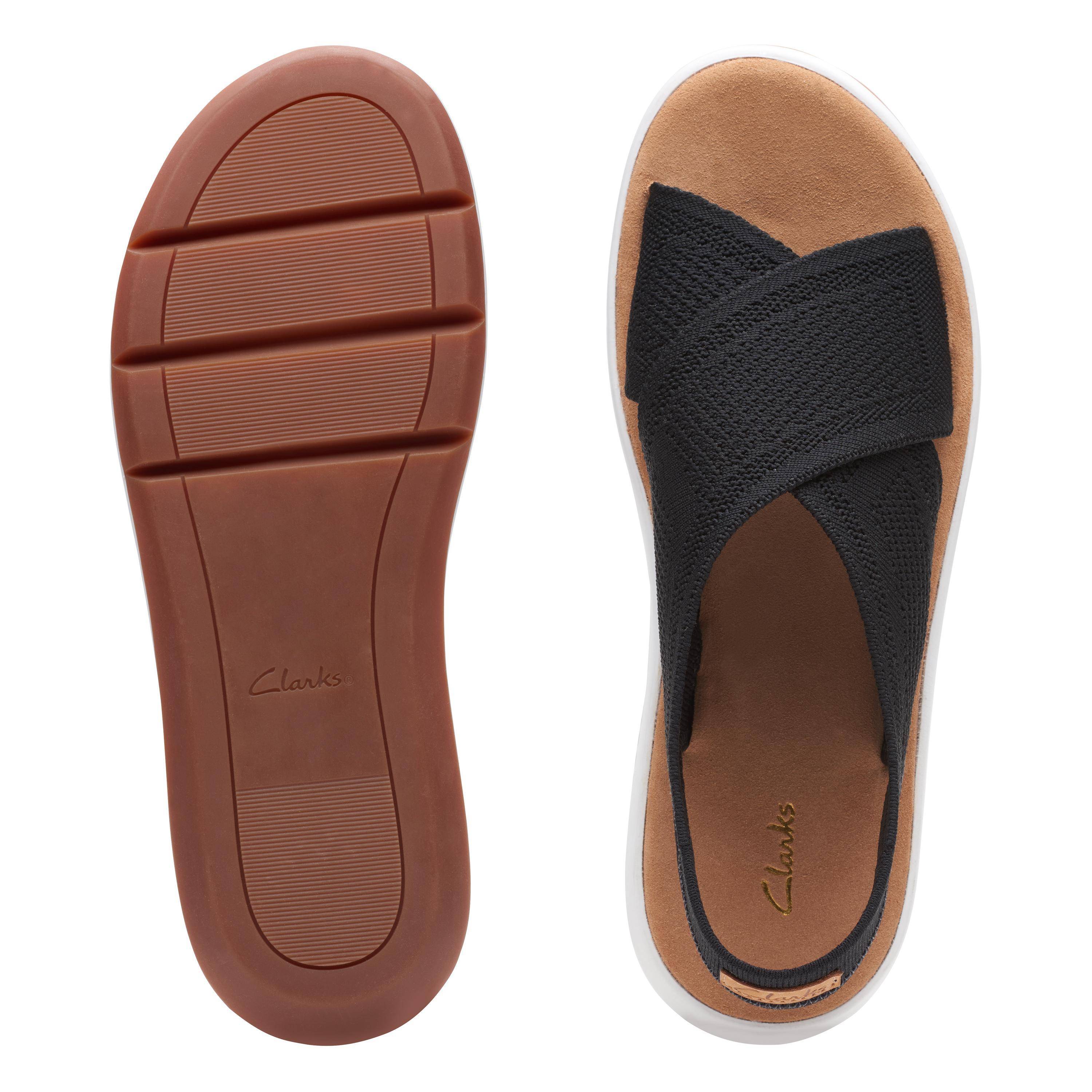 

Женские сандалии Clarks, черные, Черный