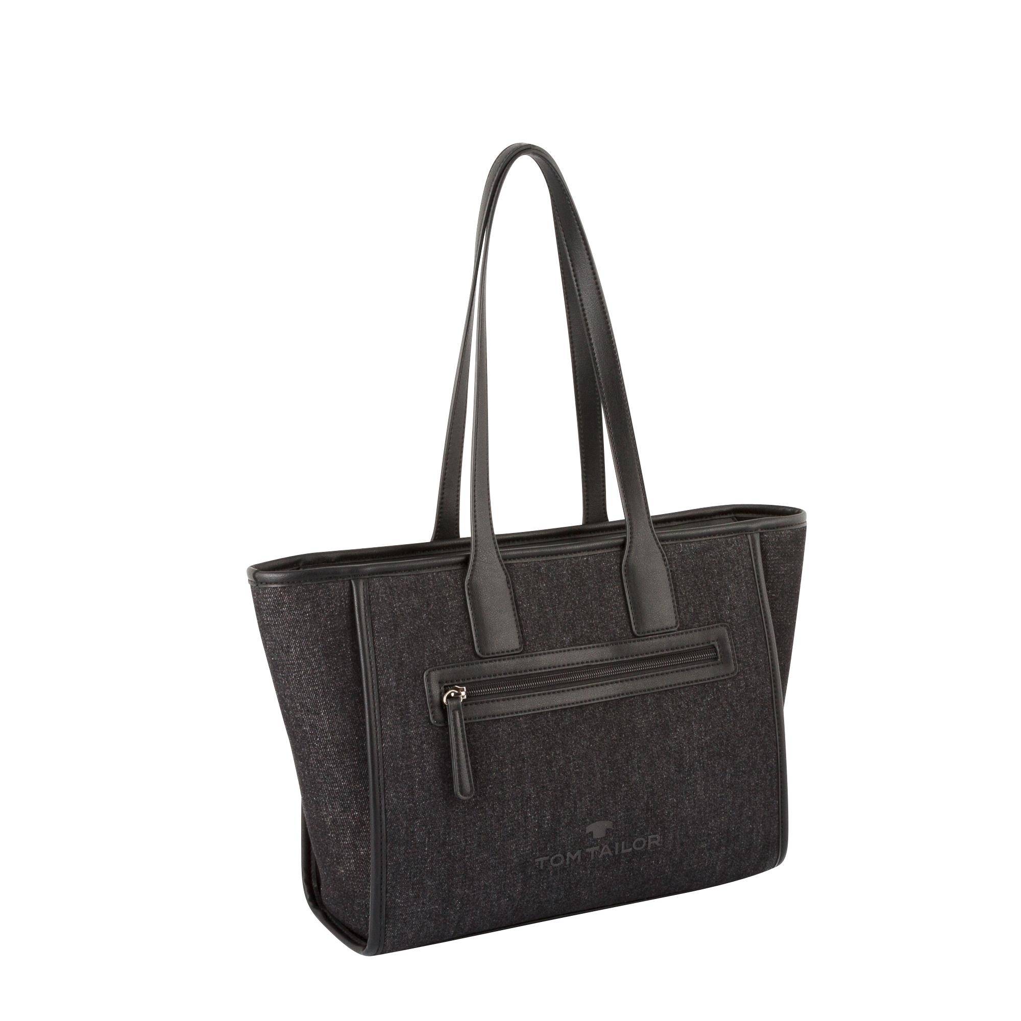 

Женская сумка шоппер Tom Tailor Bags, черная, Черный