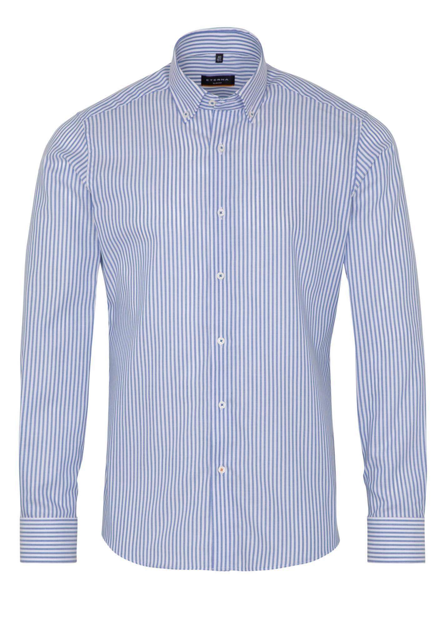 Мужская рубашка ETERNA, синяя, цвет синий, размер 44 - фото 1