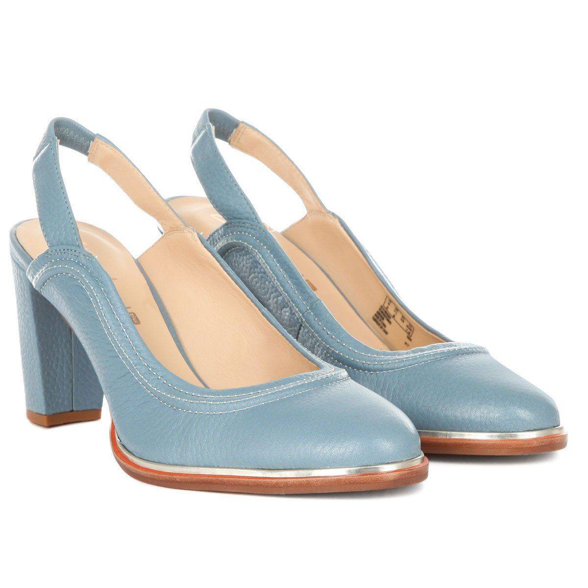 Женские туфли с закрытым мыском/открытой пяткой Clarks(Ellis Ivy 26131996), синие синего цвета
