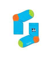 Kids Embroidery Cow In Boots Sock KBECB01 - Kids Embroidery Cow In Boots Sock KBECB01