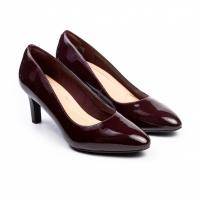 Женские туфли-лодочки Clarks, бордовые, арт: 26145112
