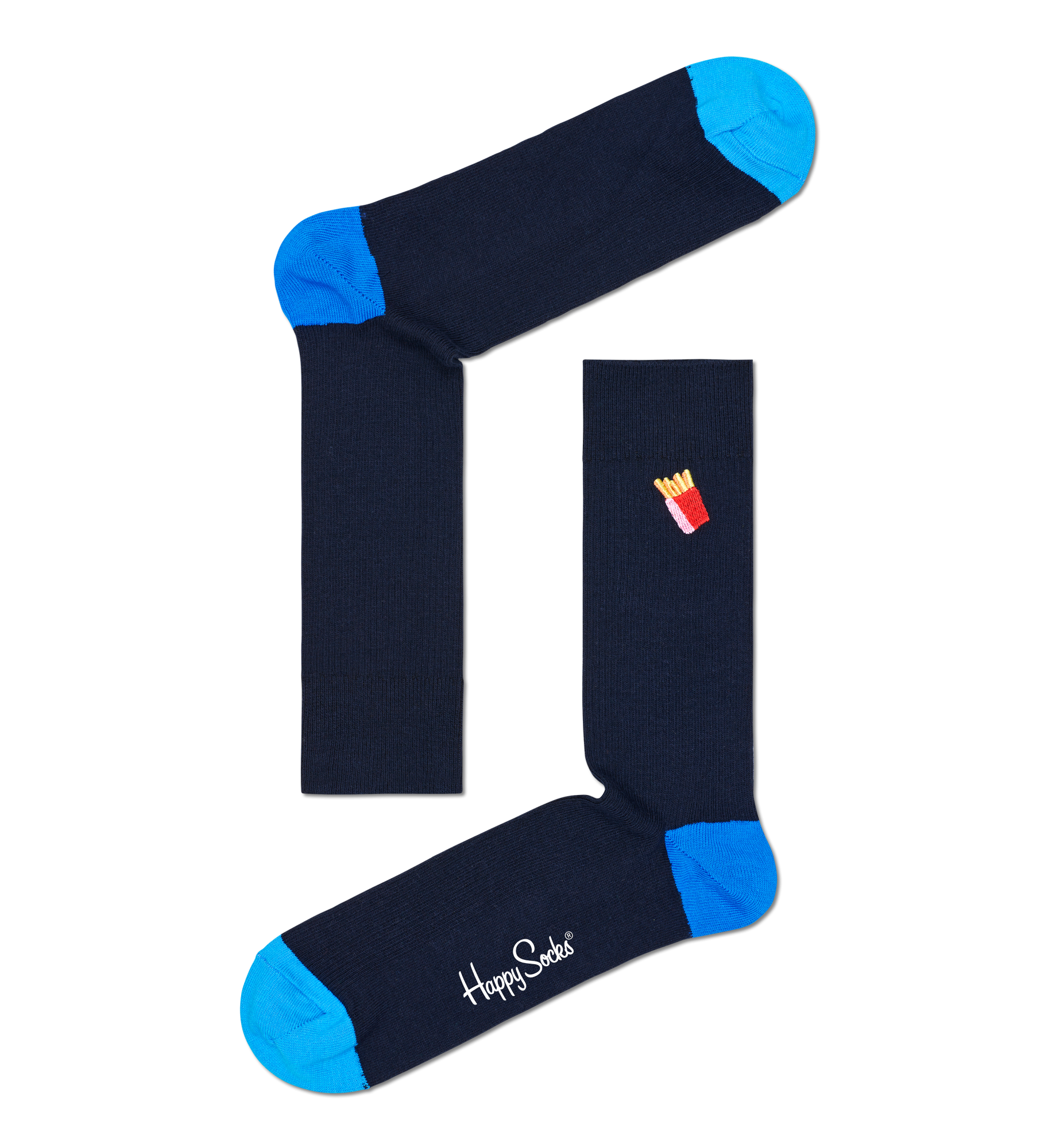 Носки Happy socks Ribbed Embroidery Fries Sock REFRI01 6500, размер 25 - фото 1