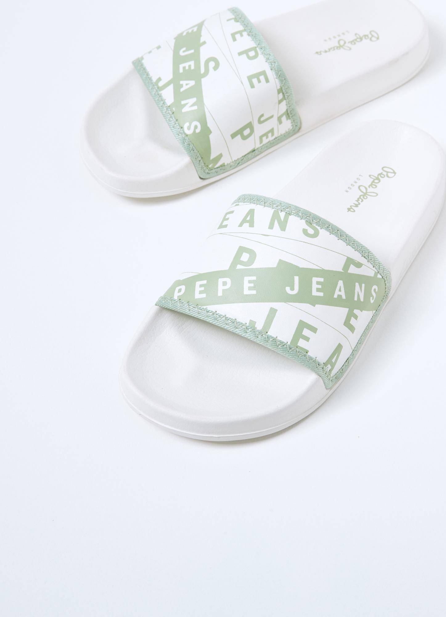 

Женские сланцы Pepe Jeans London (SLIDER BAND s_PLS70108), белые, Белый