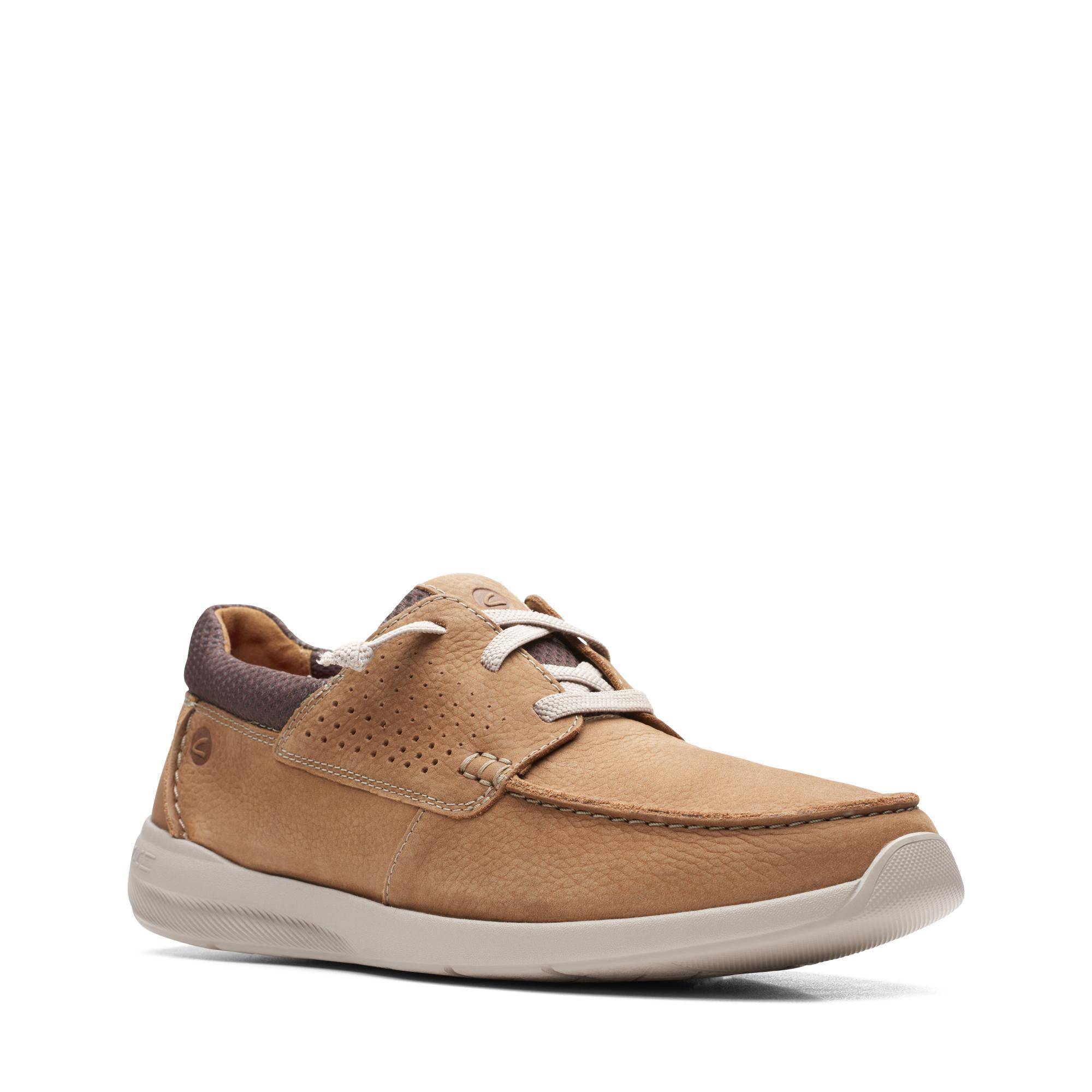 

Мужские топсайдеры Clarks (Gorwin Moc 26164691), коричневые, Коричневый